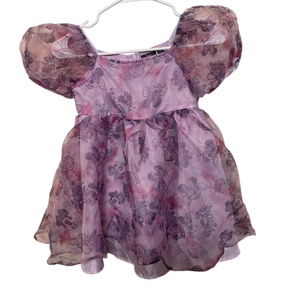 Disney Minnie Mouse Lavender and Pink  Dress Sz M 8 child’s
